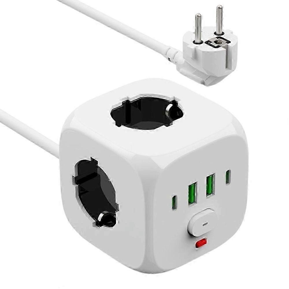 EU Plug Socket Power Strip Outlet Wall Socket Power Socket Aapter Electrical Outlet 2M-SFYGV