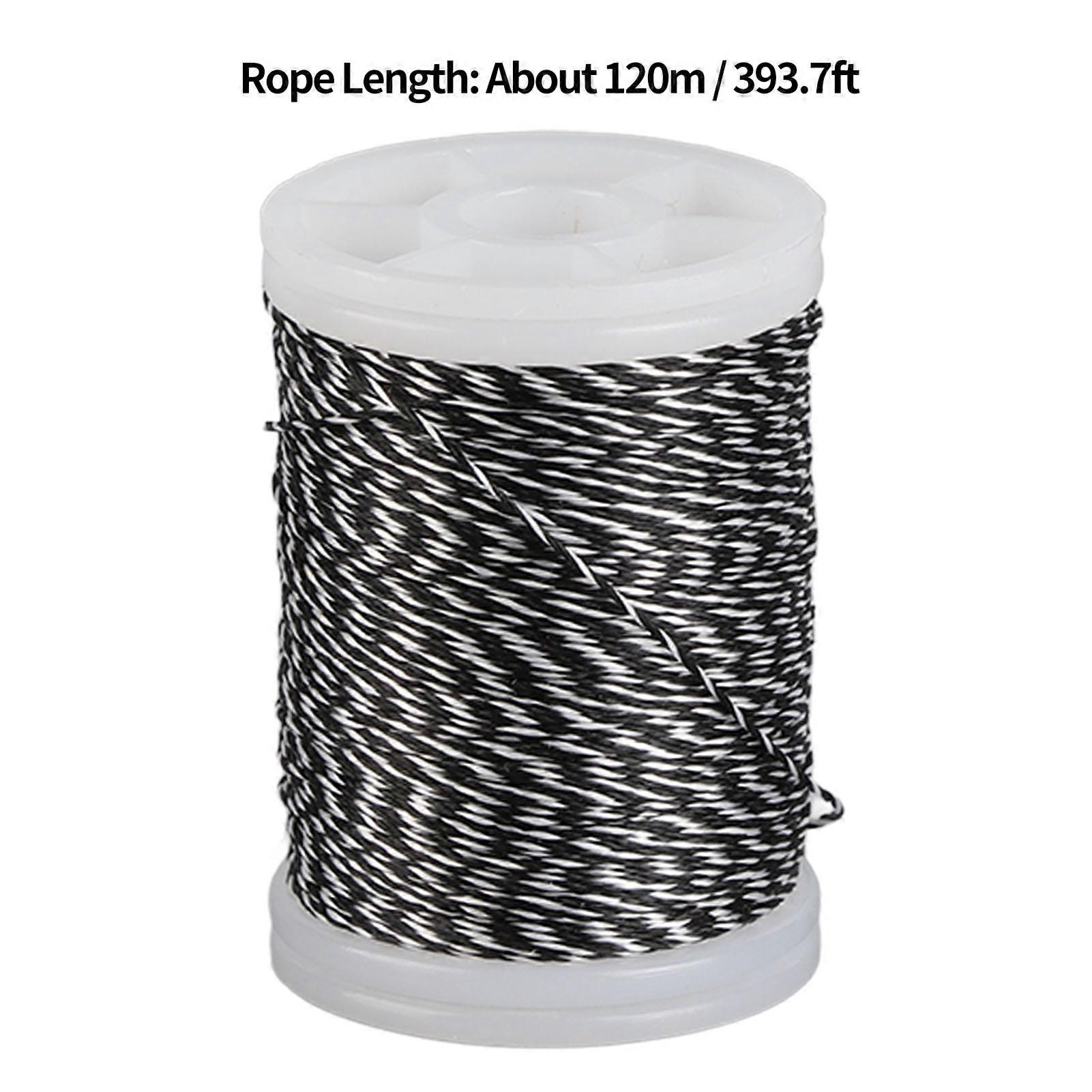Bowstring Serving Thread Durable Polyethylene Bowstring for Recurved Bow Composite Bow White and Black