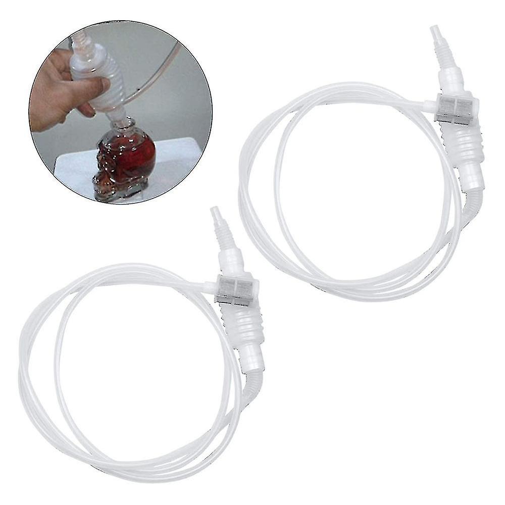 2pcs 2m Siphon Tube Kunststoff Wein Siphon Filter Set Siphon Tube Schlauchfilter für Wein Bier Starter Set Weinherstellung