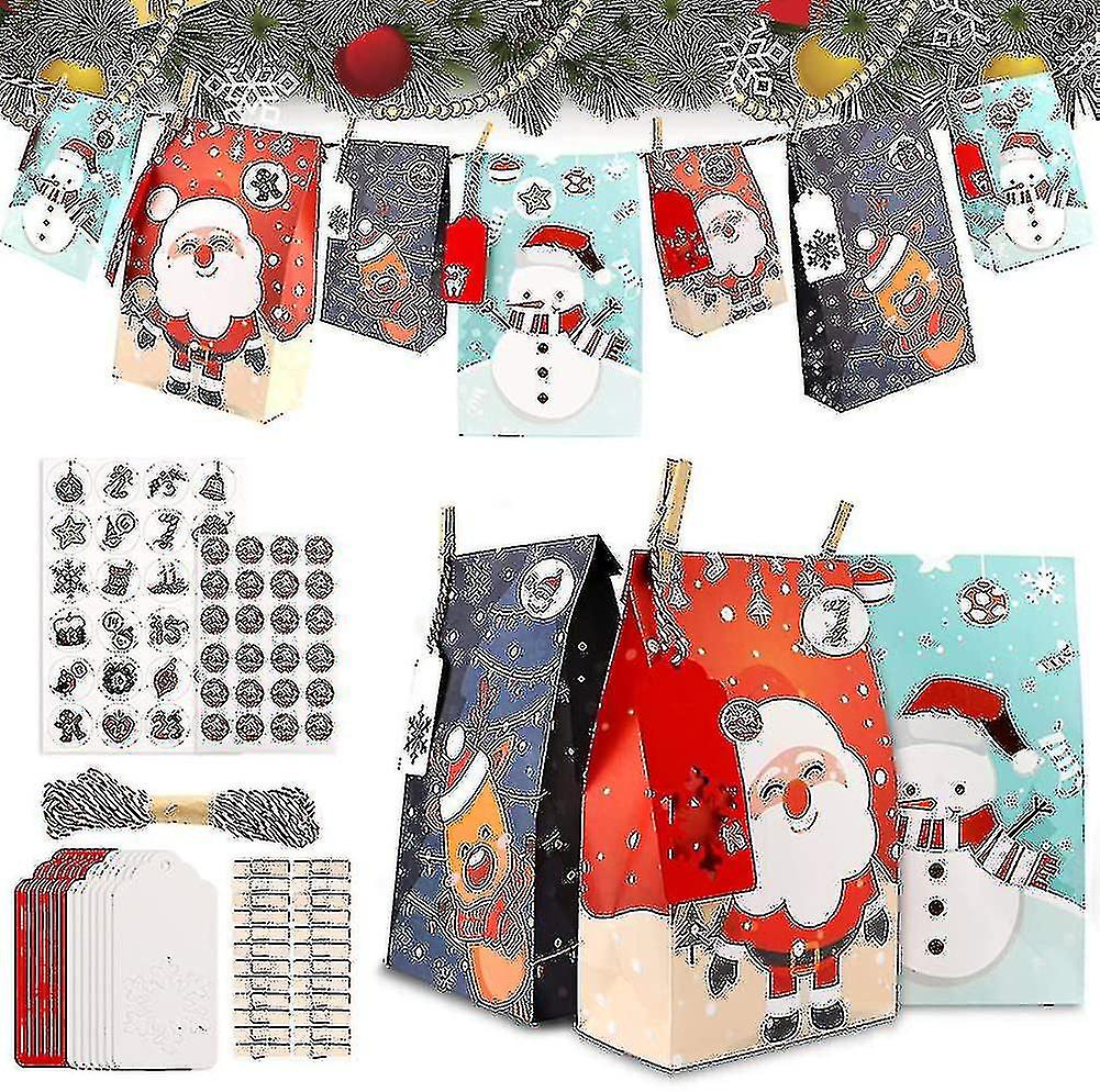Advent Calendar For Filling Cloth Bags, 24 Self-filling Advent Calendars For Men