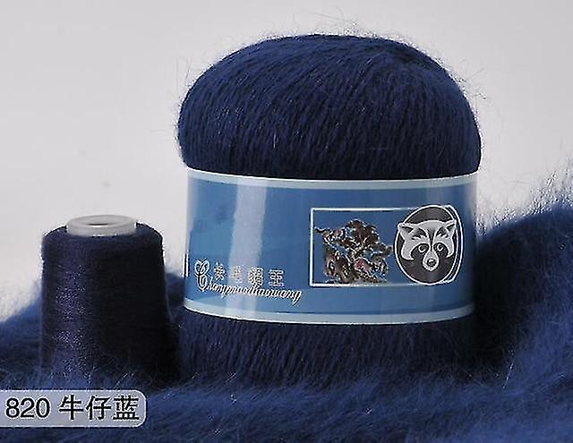 820 Long Plush Mink Cashmere Yarn Anti pilling Fine Quality H Knitting Thread