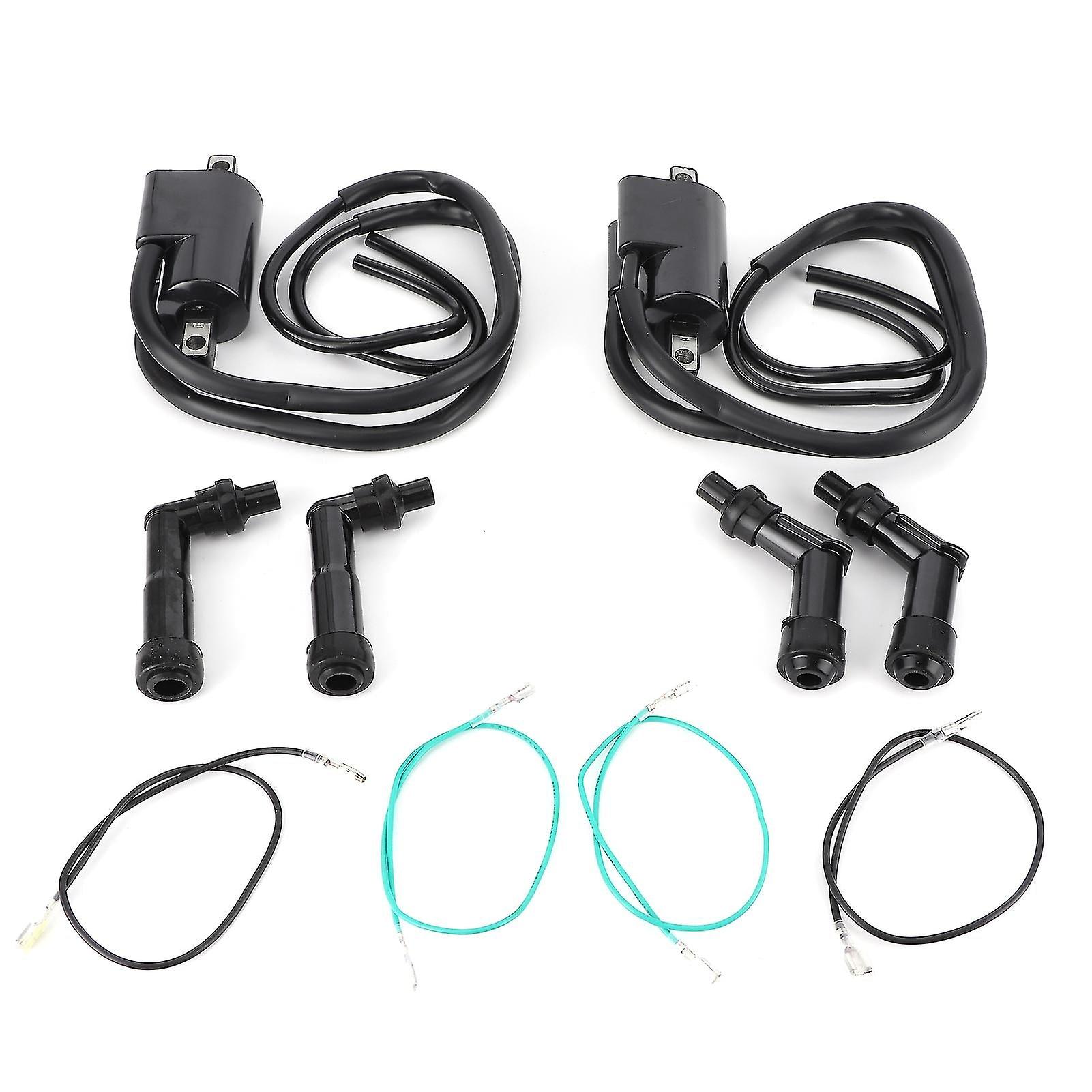 Ignition Coil+spark Plug Cap Set 30510333013 Fit For Honda Cb350f Cb400f Cb500 Cb550