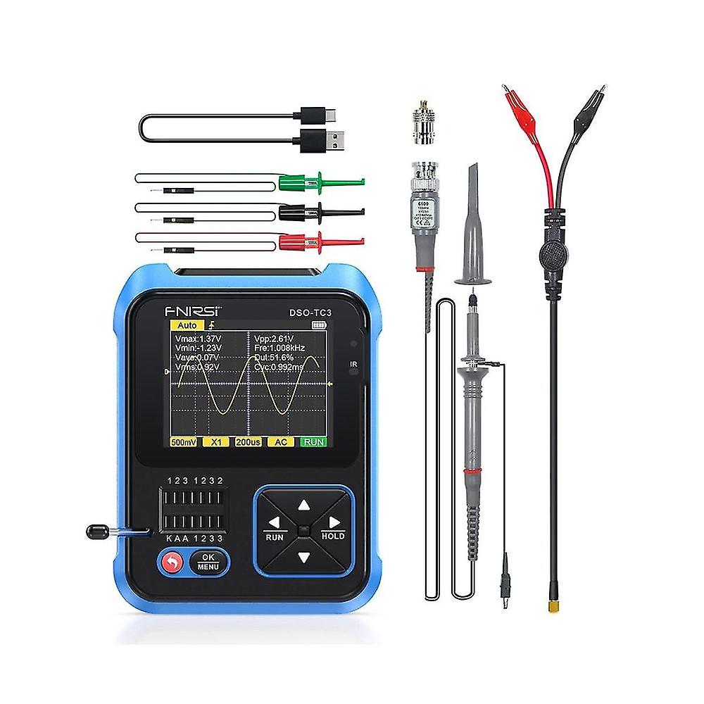 -tc3 Digital Oscilloscope Transistor Tester Lcr Meter 3 In 1 Multifunction Electronic Component Te