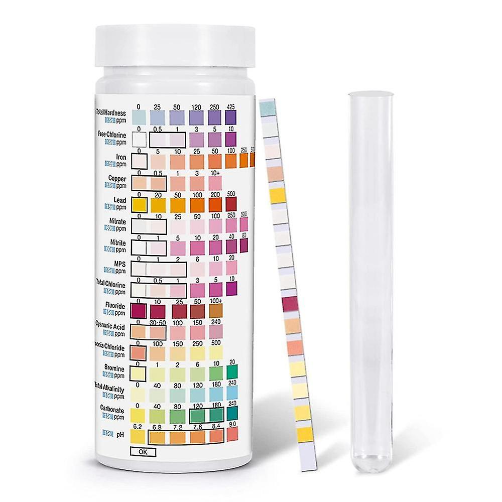 16in1 Water Testing Kit For Drinking Water,125strips Water Test Kit ,testing Lead Fluoride Ph Iron