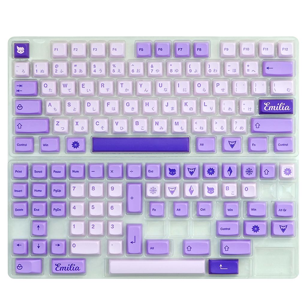 Nyhet Dye Sub Keycaps PBT Lila Keycap för 134 Tangenter XDA Profil Mekanisk