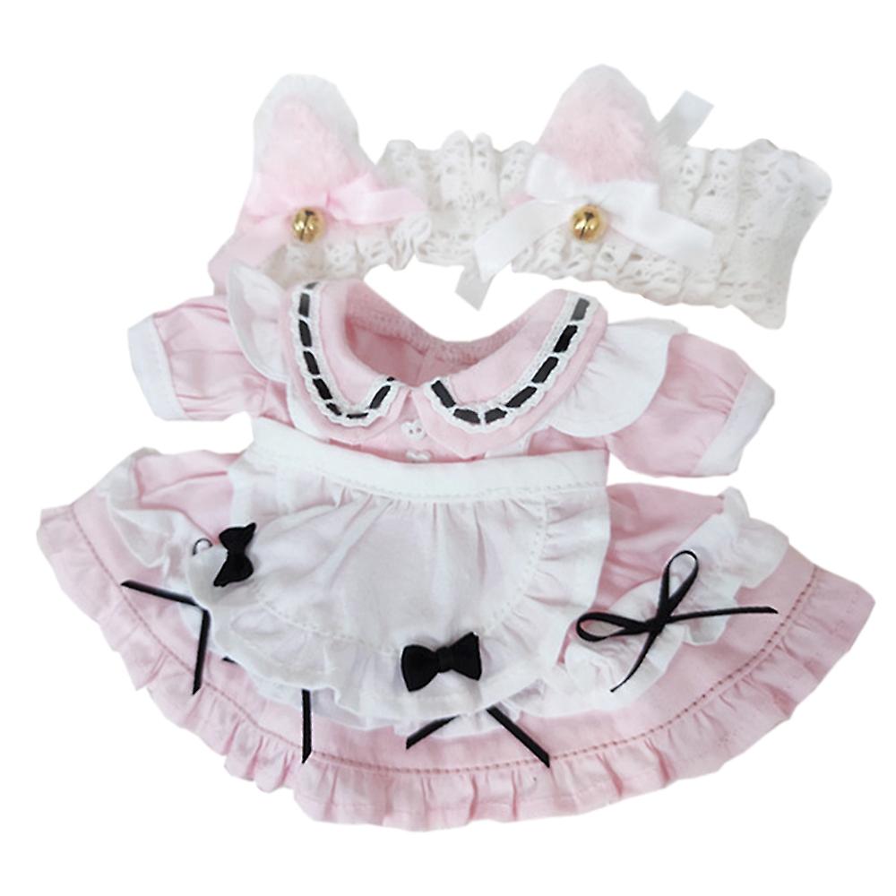 猫耳メイドドレススーツ20cmぬいぐるみ服