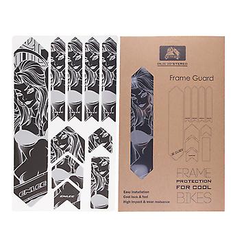 Bicycle 3d Reflective Sticker Mtb Bike Frame Guard Protector Transparent Innovative Bike Decal Kit For Cycling Bike Accessories