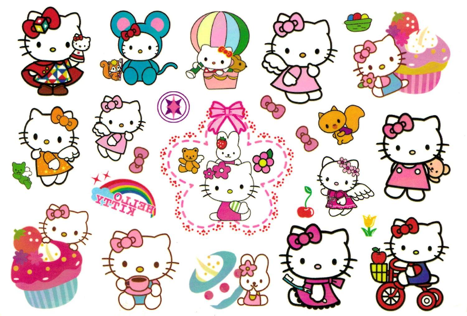 Hello Kitty 18 stk tatovering for barn