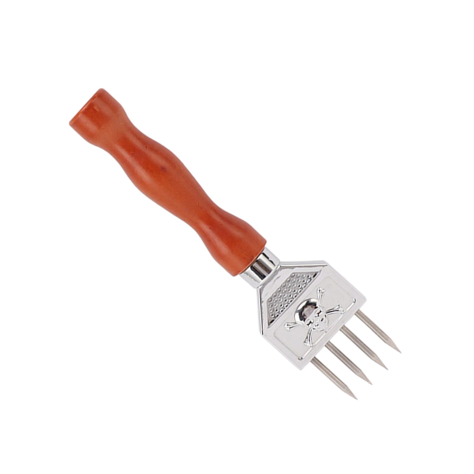 Ice Chipper 304 Stainless Steel Ice Crusher with Wooden Handle for Breaking Ice Kitchen Tool Type B