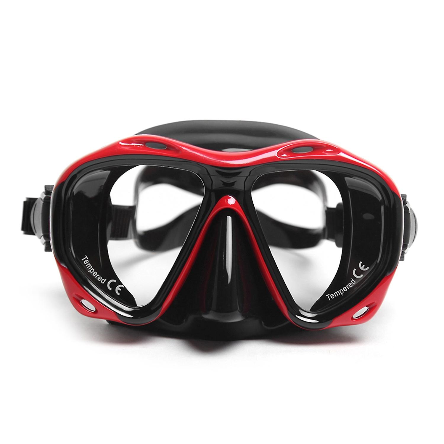 Men’s Women’s Anti-fog Diving Snorkeling Goggles Two-window Scuba Diving Swim Goggles Swimming Tempe