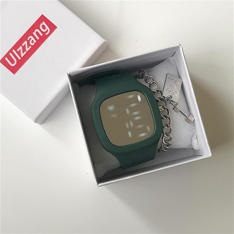Moda Elettronica Led Dightal Orologio Per Ins Nicchia Quadrato Specchio Orologio Per Gli Uomini Delle Donne Studenti Versione Coreana Temperamento Semplice