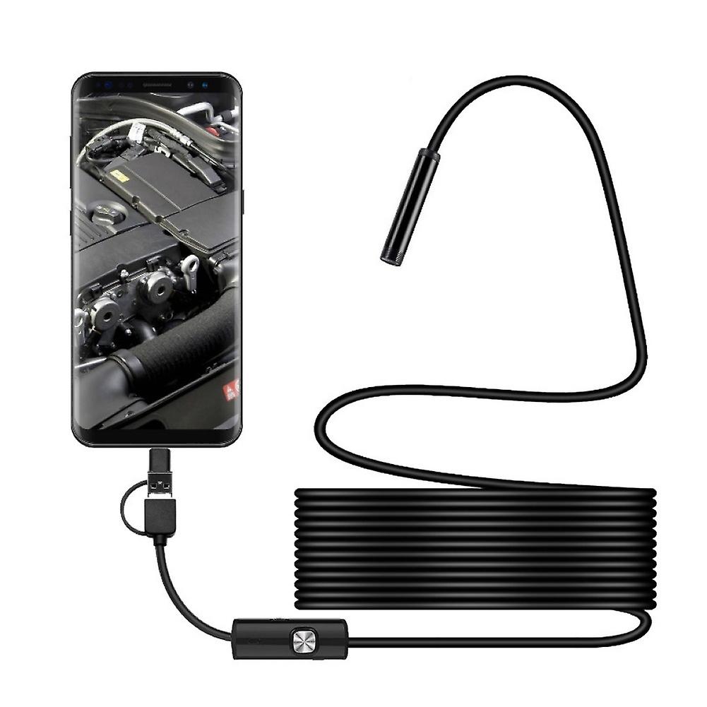 1/2/5m Micro USB Type-C Waterproof Endoscope Inspection Camera for Android Phone