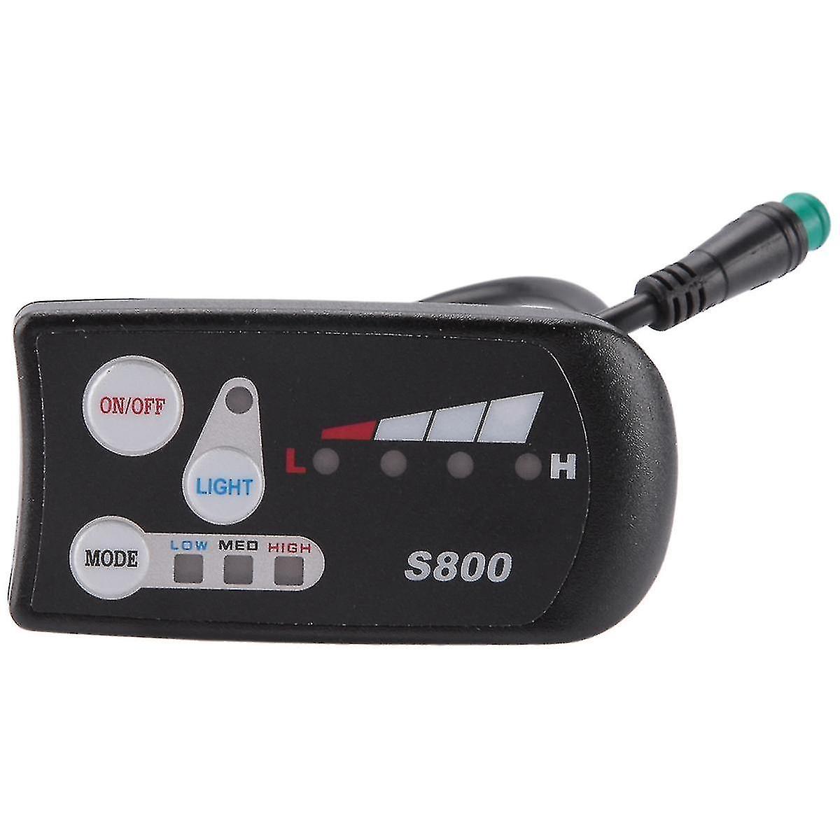 Electric Bicycle 36v48v S800 Led Lcd Meter Control Panel Display For Ebike Controller 5 Pin Waterproof Plug Connector