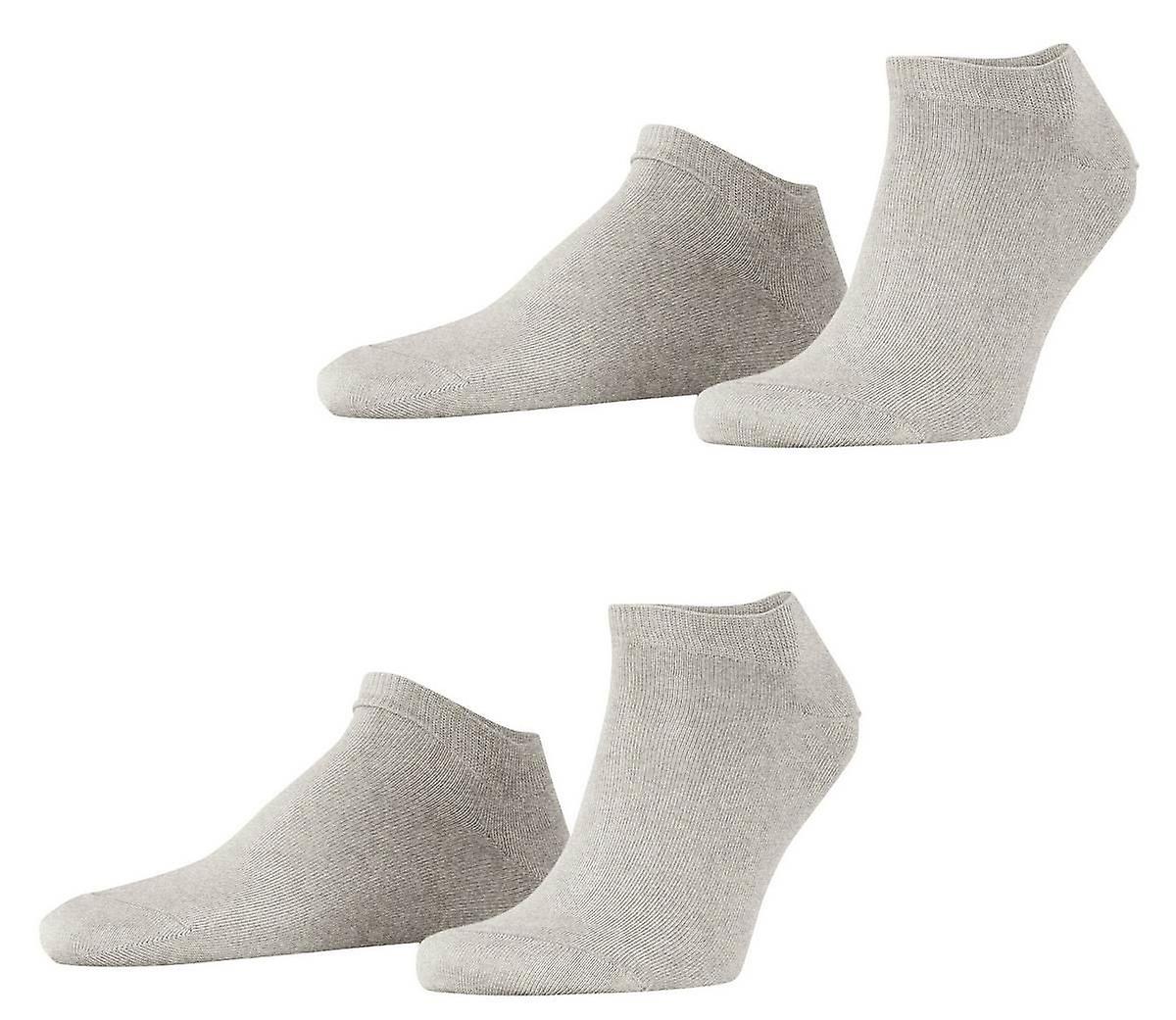 Esprit Basic Uni 2 Pack Sneaker Socks - Storm Grey