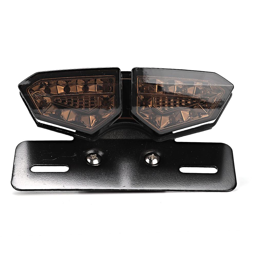 Retro style taillight for motorcycle with brake light