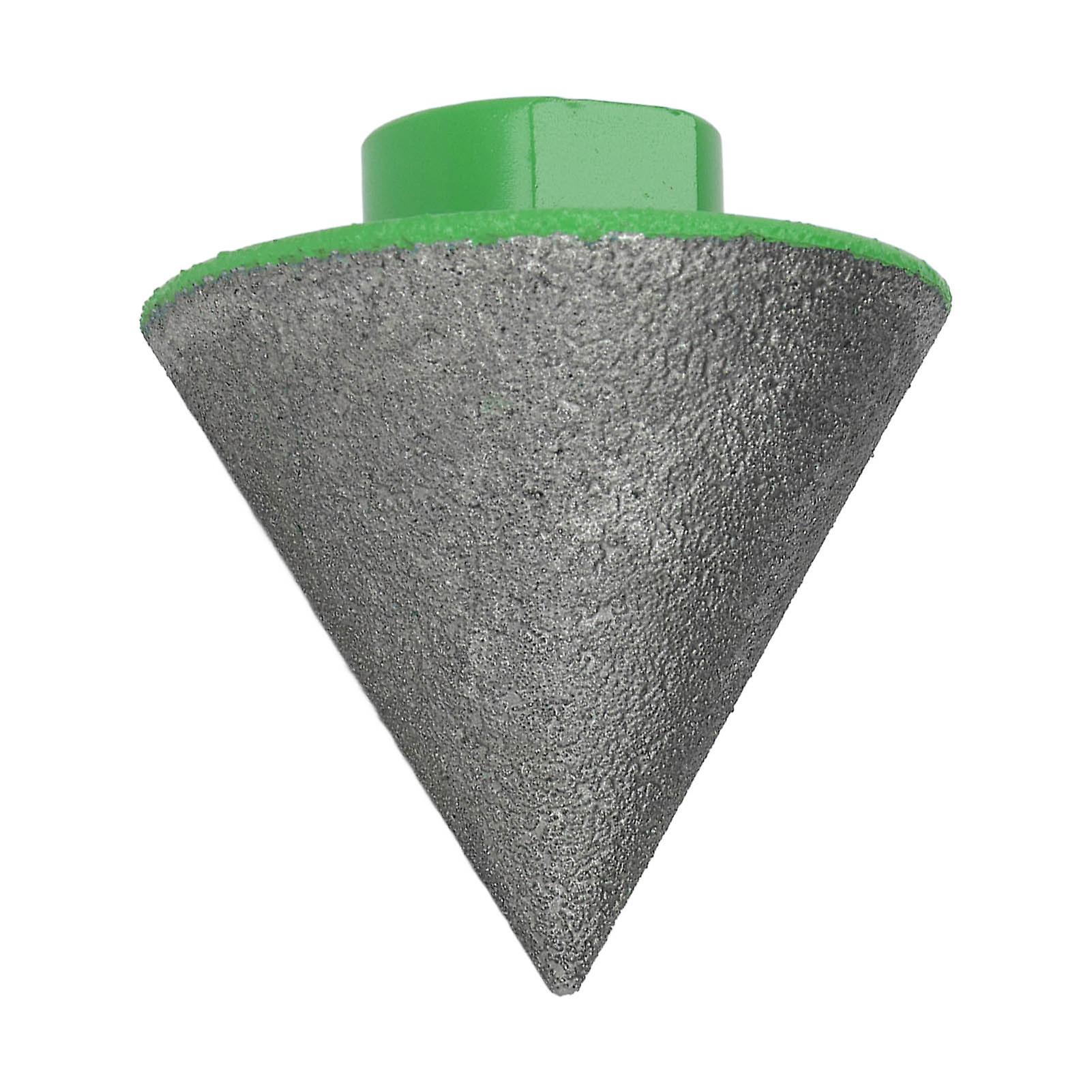 M14 Green Diamond Beveling Chamfer Bit Simple Operation 60° Base Angle Milling Bit for Polishing Shaping 50mm/2in 