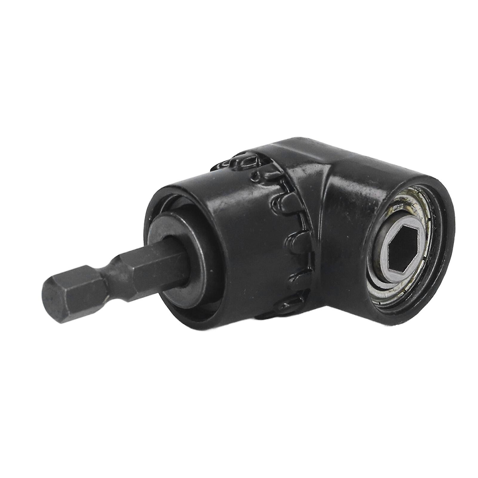 Right Angle Drill Adapter 1/4in Hex Shank Angled Bit Holder Attachment for Tight Spaces and Precise Drilling