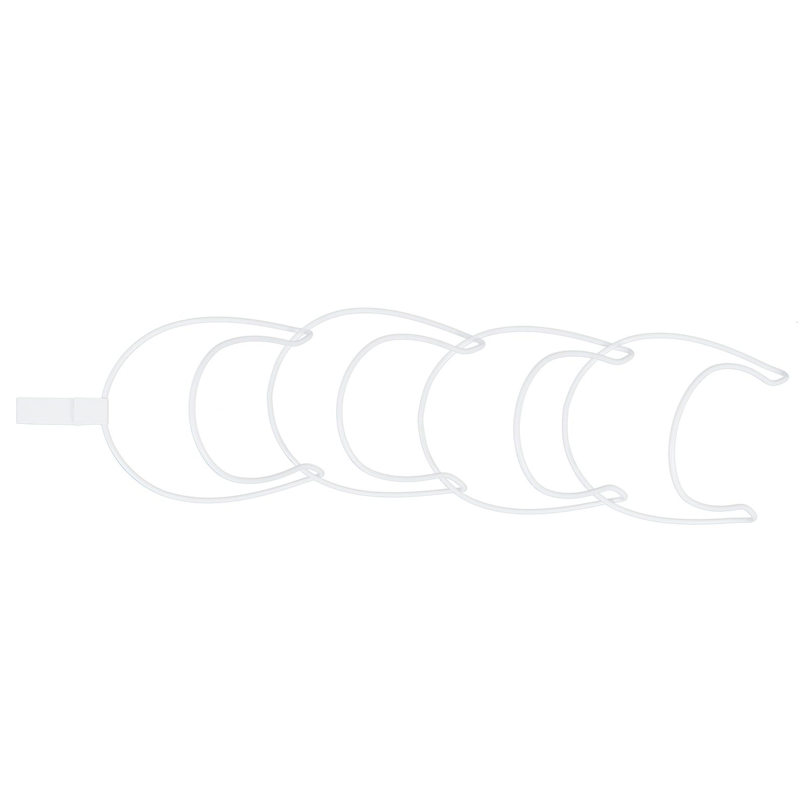 Wire Stackable 4-Layer Hat Clothes Tie Storage Rack 15.5x10x60cm