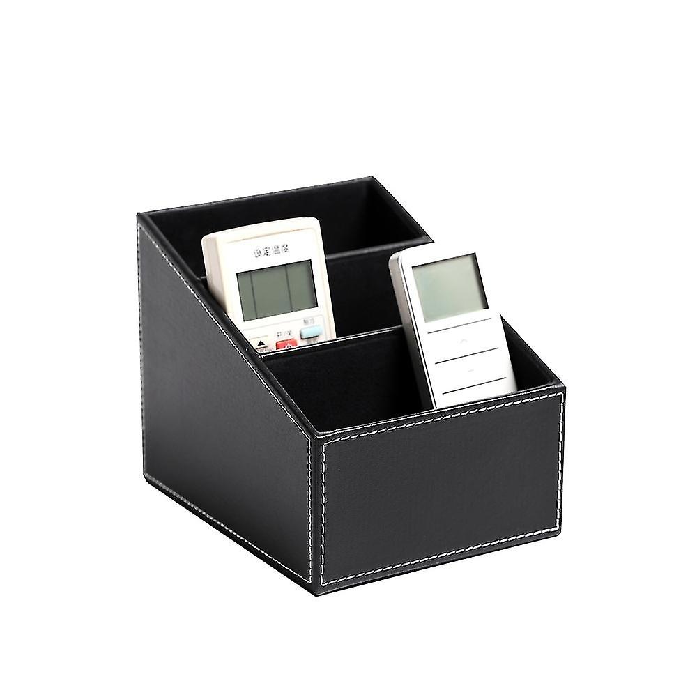 Tv Remote Control Storage Box With 3 Compartments