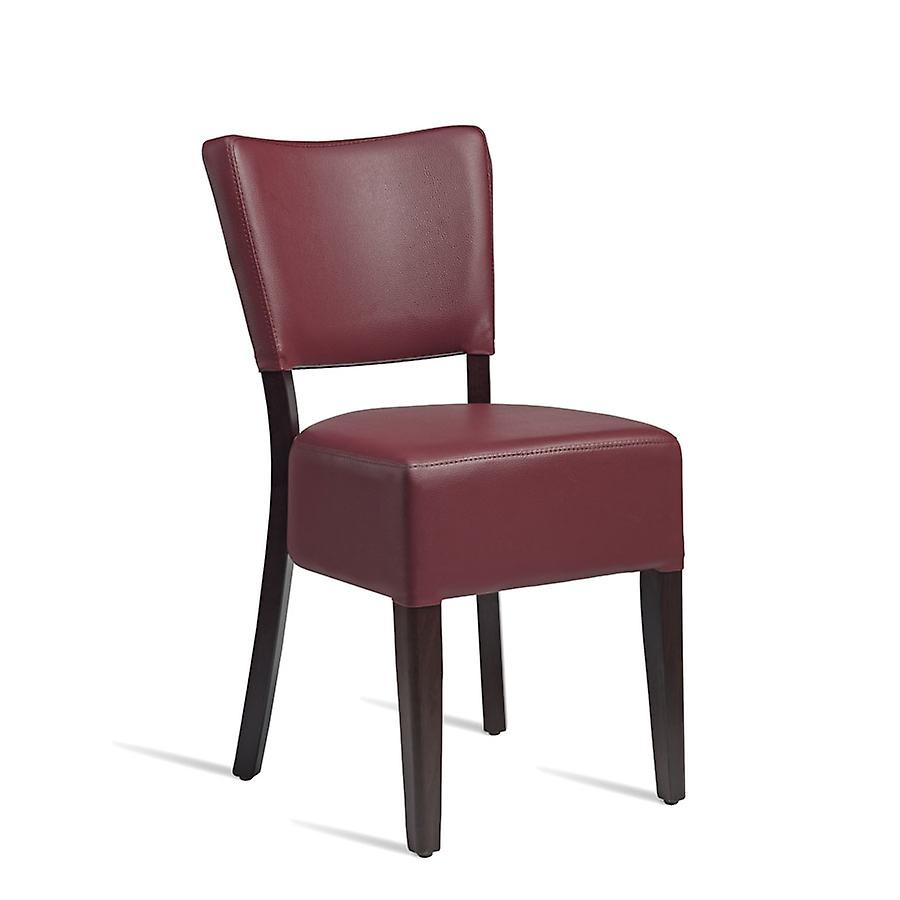 Bugel Side Chair - Wenge - Red