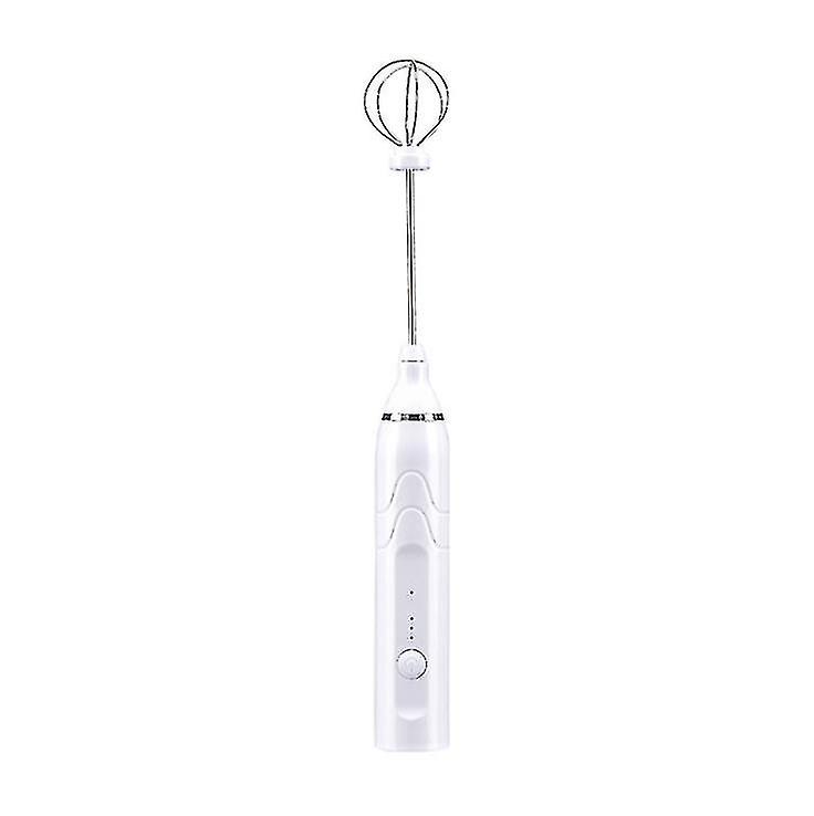 Household Small Electric Mixing Whisk (white)