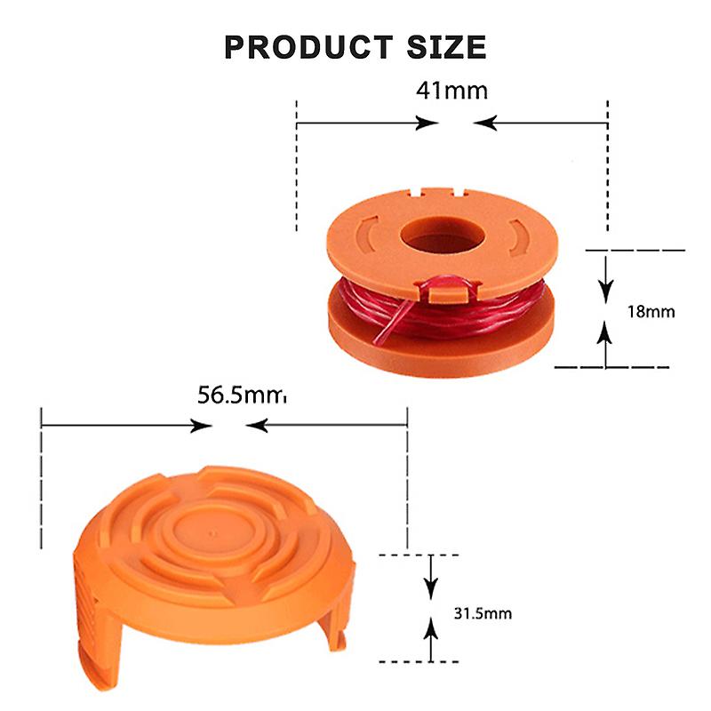 4 tappi di ricambio per bobine per Worx WG150 WG160 WG163 WG165