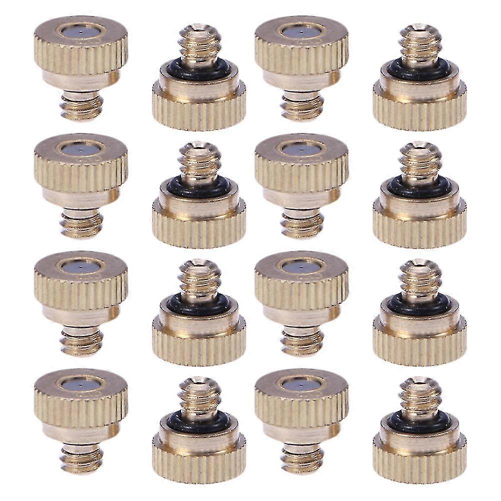 25pcs 0.4mm Brass Misting Nozzle Atomizing Spray Mister Nozzle (Yellow) Z