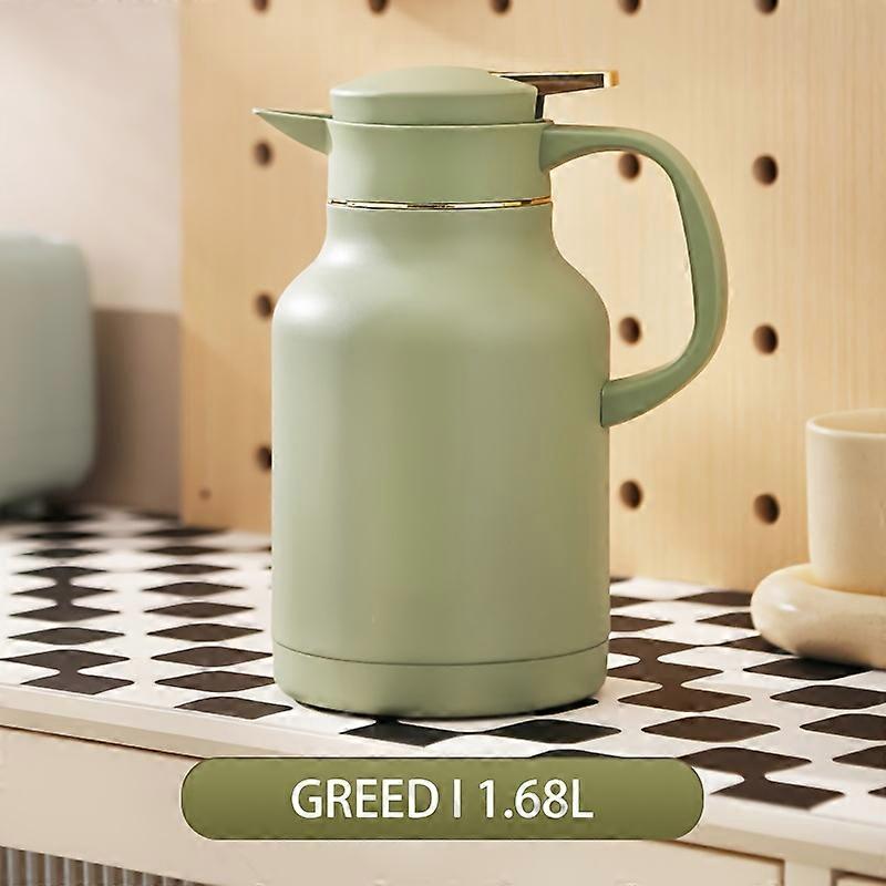 59 Oz Insulated Coffee Carafe - Durable 18/8 Stainless Steel, Double-Wall Insulated, Elegant Design, Versatile for Tea, Water, and Coffee, 36 Hours Ul