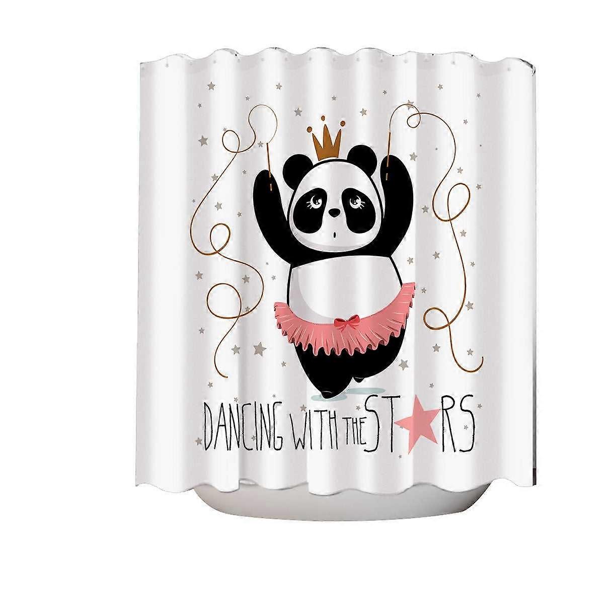 Dancing Panda Shower Curtain