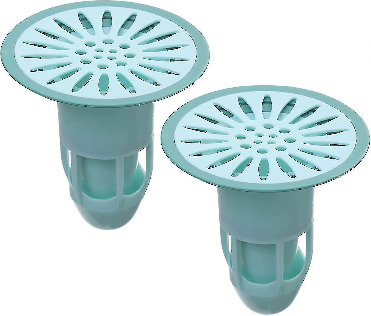 2pc Shower Floor Drain Backflow Preventer Valve Sewer Core,green