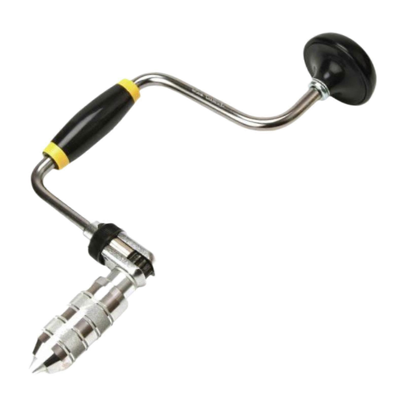 Carpenters Bit Brace Portable Swing Bit Clip Hand Tool Home Hand Crank Drill 30x17cm