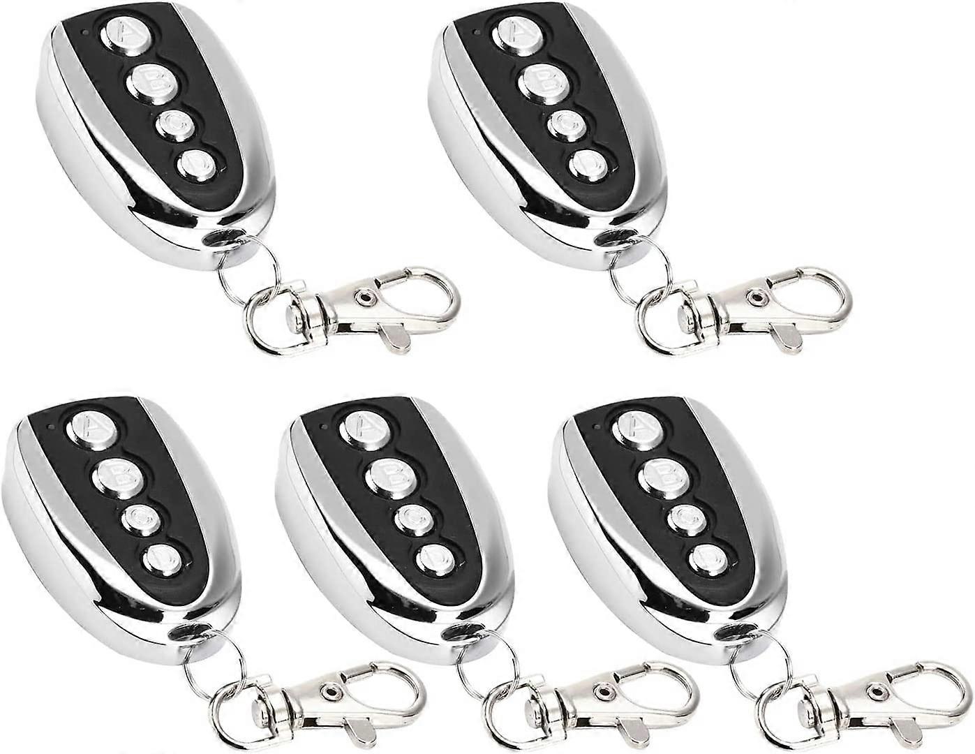 433Mhz Remote Control for Automatic Sliding Gate Opener Hardware Electric Rolling Driveway Gate Opener Closer Security Kit Remote (5 Pack)
