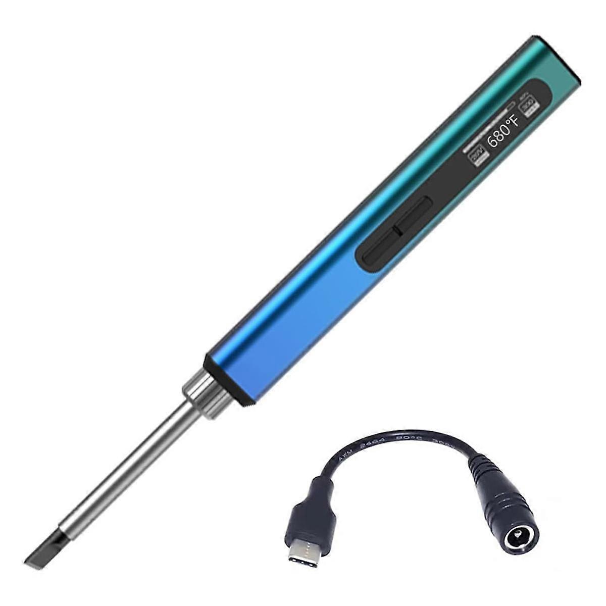 Smart Portable Soldering Iron with USB-C Charging, with OLED Screen, WithPID Control, 180-100 Degree Fahrenheit, 65W 8s