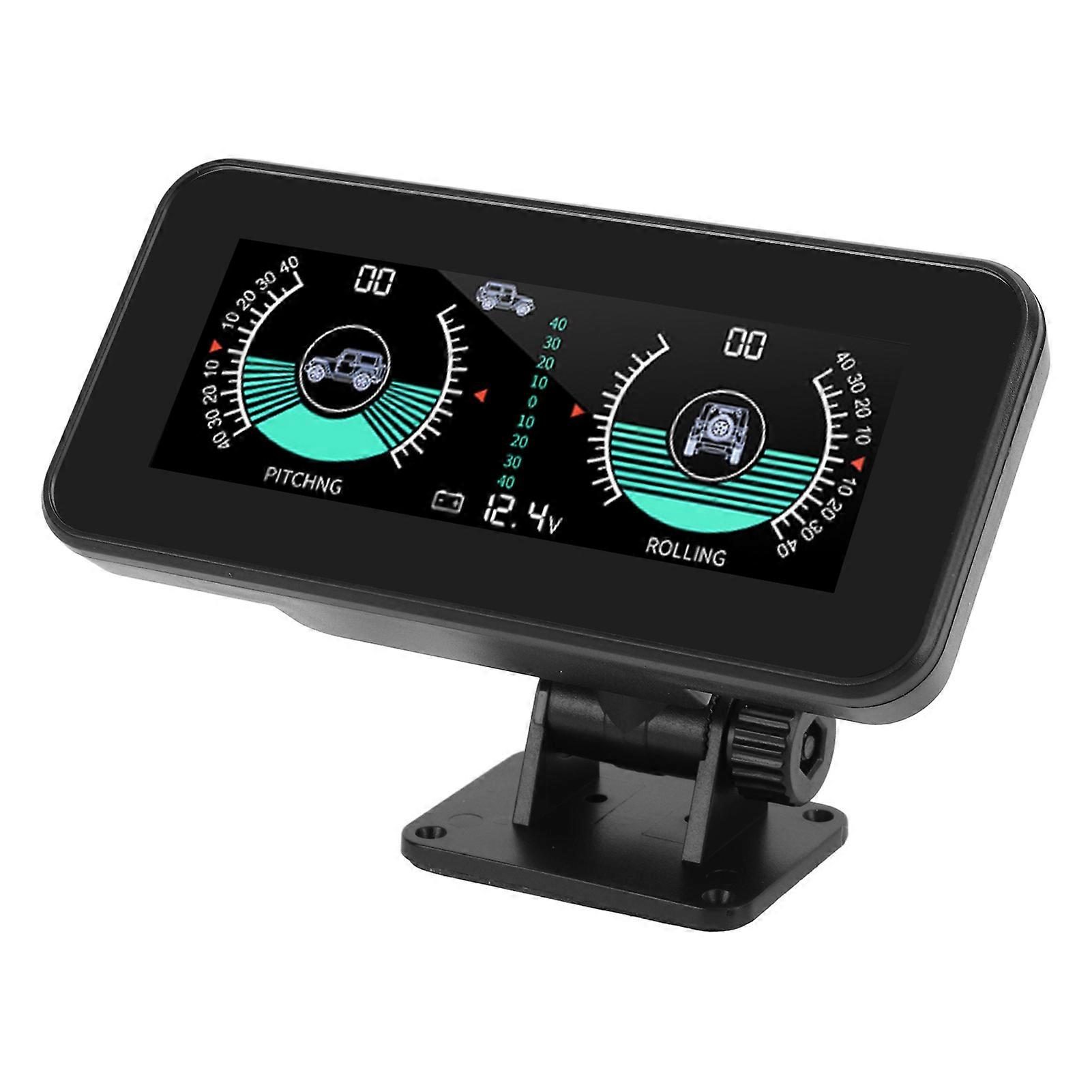 Universal Intelligent Car Inclinometer Tilt Gauge High Resolution HUD Digital Angle Slope Meter for Automobile