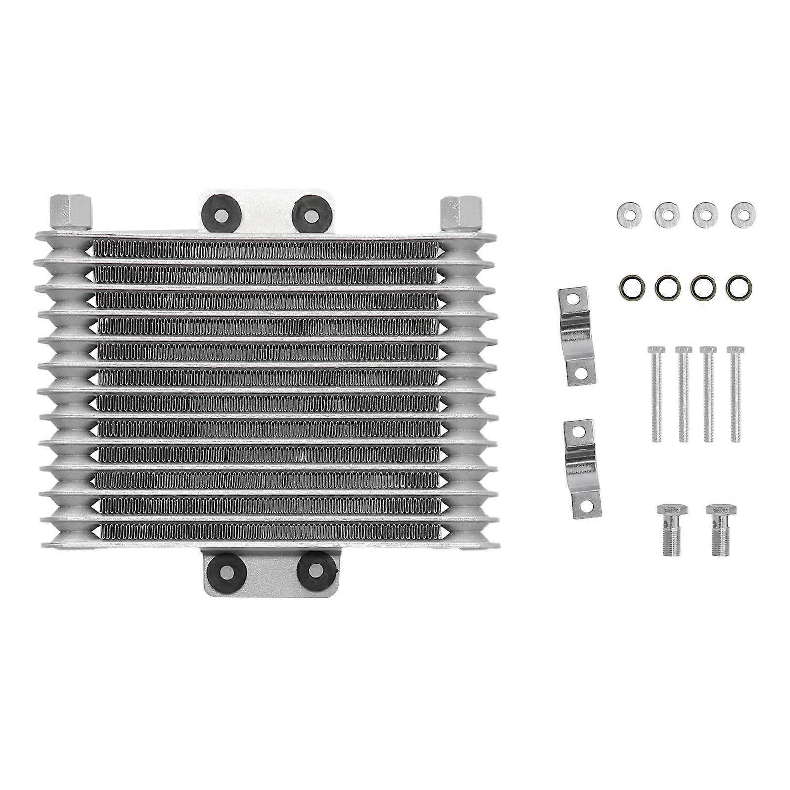 مبرد زيت محرك المبرد سبائك الألومنيوم الفضة العالمية للسيارات للدراجات النارية 125CC-250CC