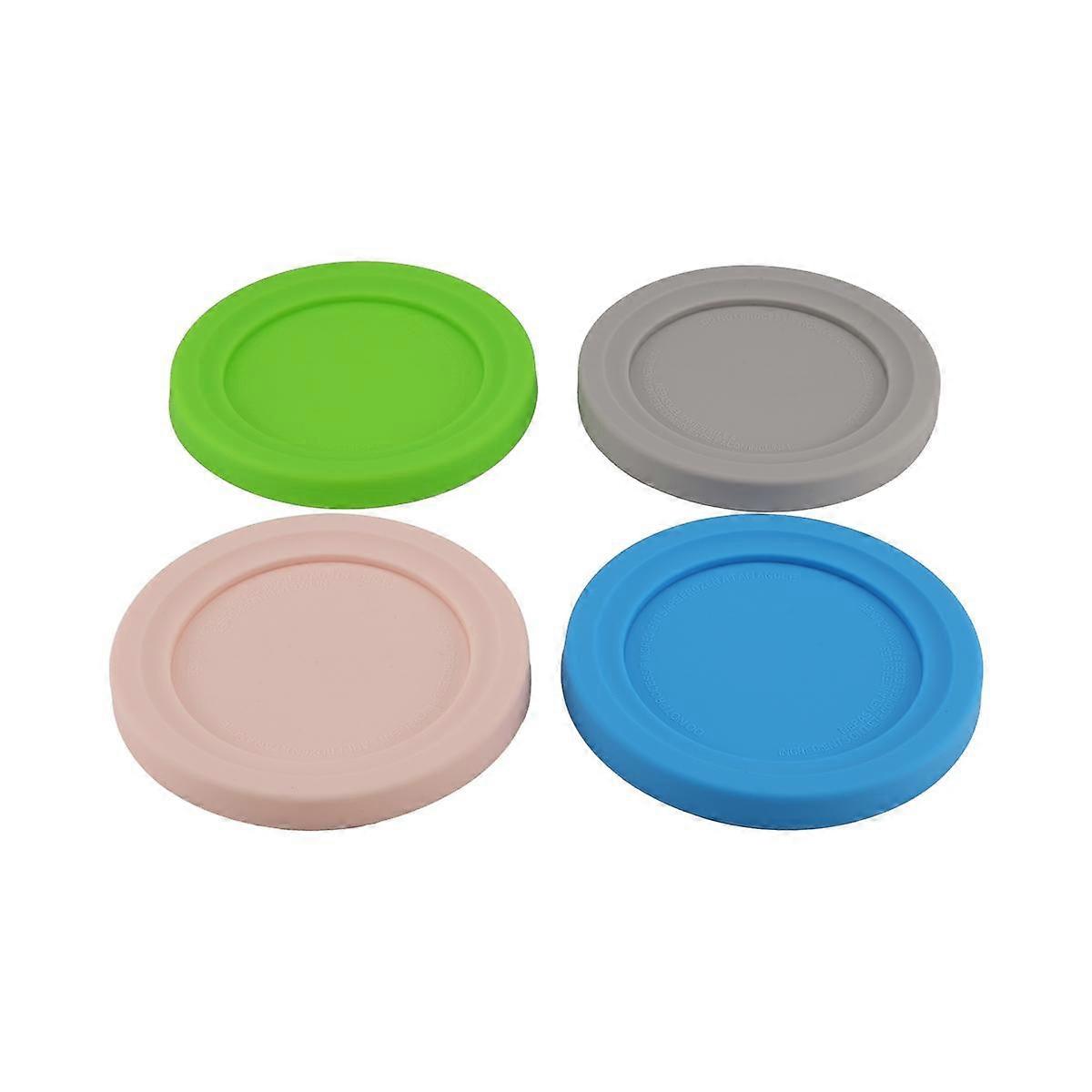 4pcs Round Lids Replacement, Can Lids Covers for Creami NC299AMZ NC300 NC301 Series Ice Cream Containers Lids