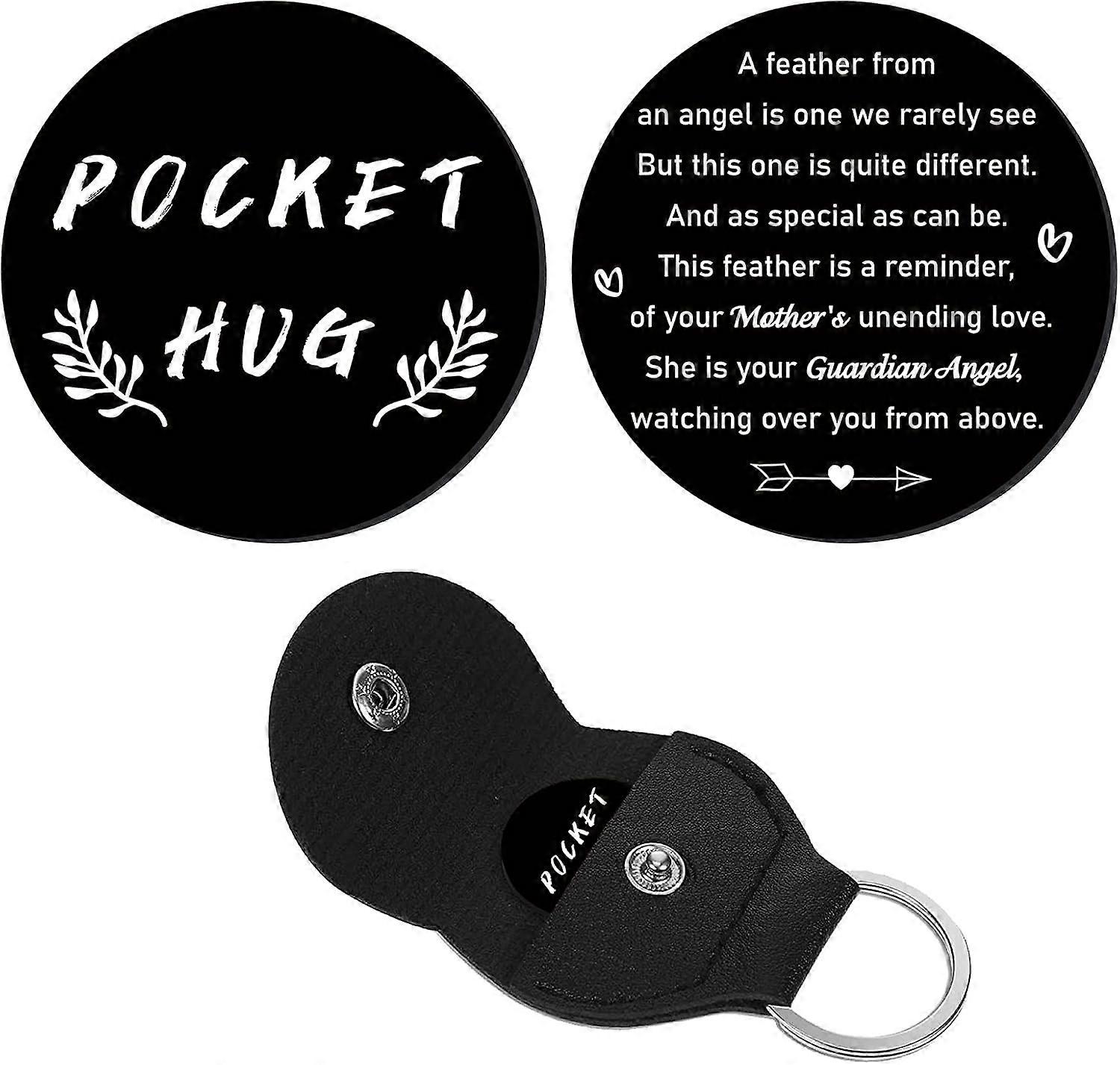 1 Set A Little Pocket Hug Token Heart Pattern Long Distance Relationship Keepsake