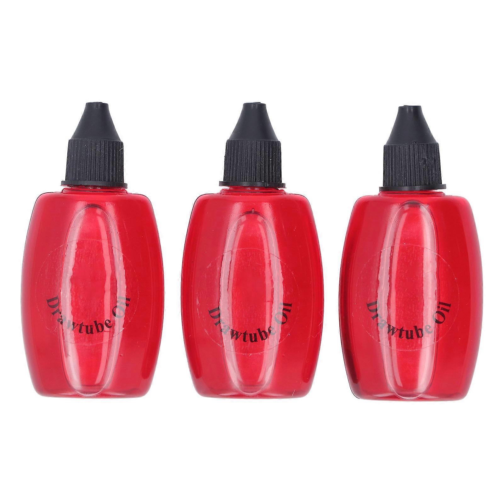 3PCS Trombone Piston Lubricant 30ml Odorless Multifunctional Synthetic Valve Oil for Instrument