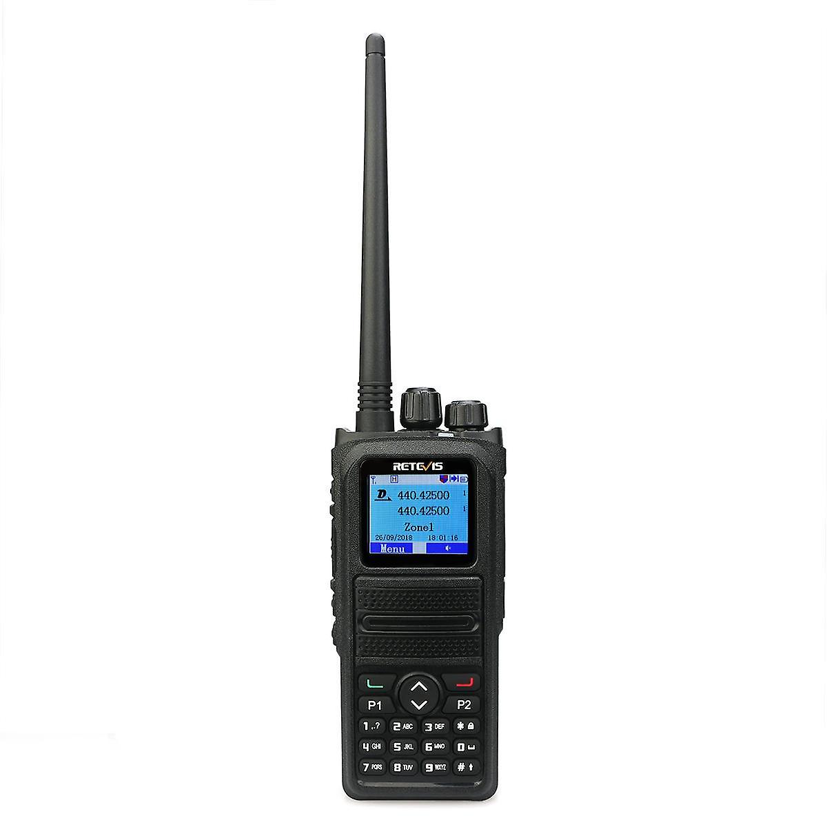 Dmr Dual Band Walkie Talkie 5w Vhf Uhf Dmr Digital/analog Two-way Radio Transceiver