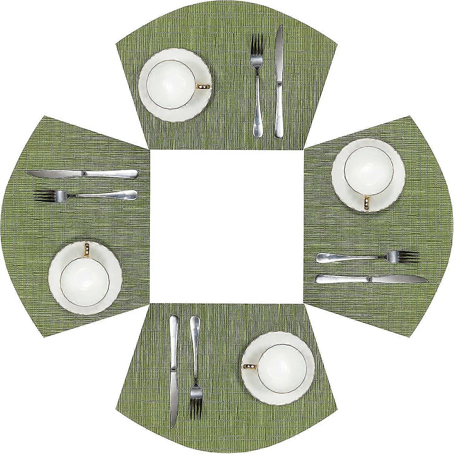 Round Table Placemats Set Of 4 Wed Placemats Ant Round Table Mats Wipe Clean