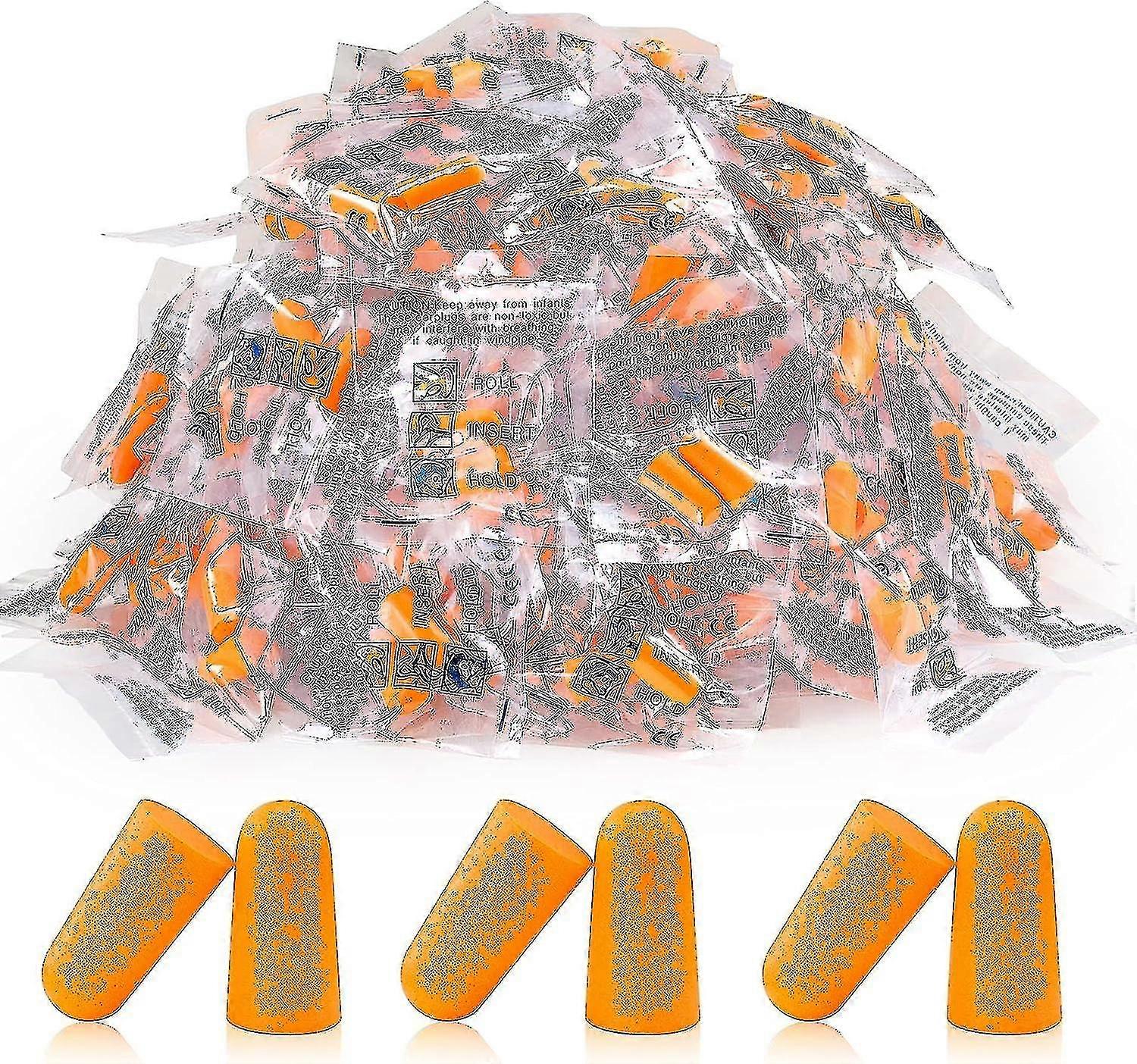 50 par ørepropper for støyreduserende øreplugger for søvnarbeid snorkelyd