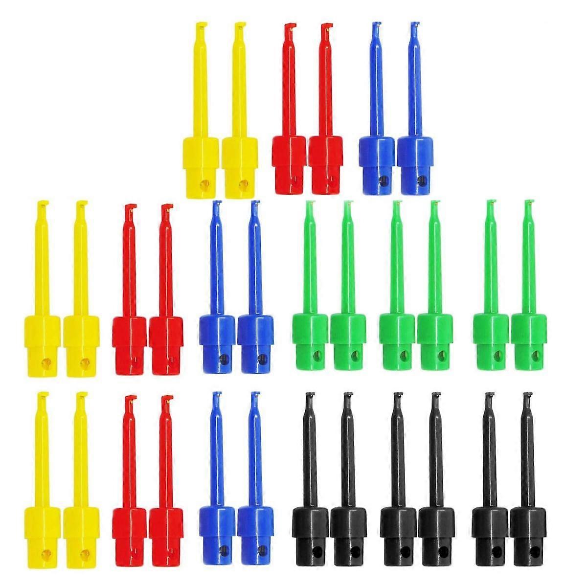 Multimeter Hook Clip, Electronic Test Hook, Test Probe Grabber, Test Hooks Multimeter Accessories-for Repair Tool, PCB Tester Clamp, IC Test (Round)30