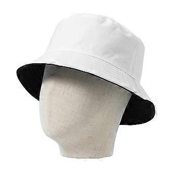Neu Unisex-Baumwoll-Fischerhut Zwei Seitenträger Frauen Sommer Sonnenschutz Panama Männer Outdoor Fisherman Strandkappe Boonie Sonnenhut