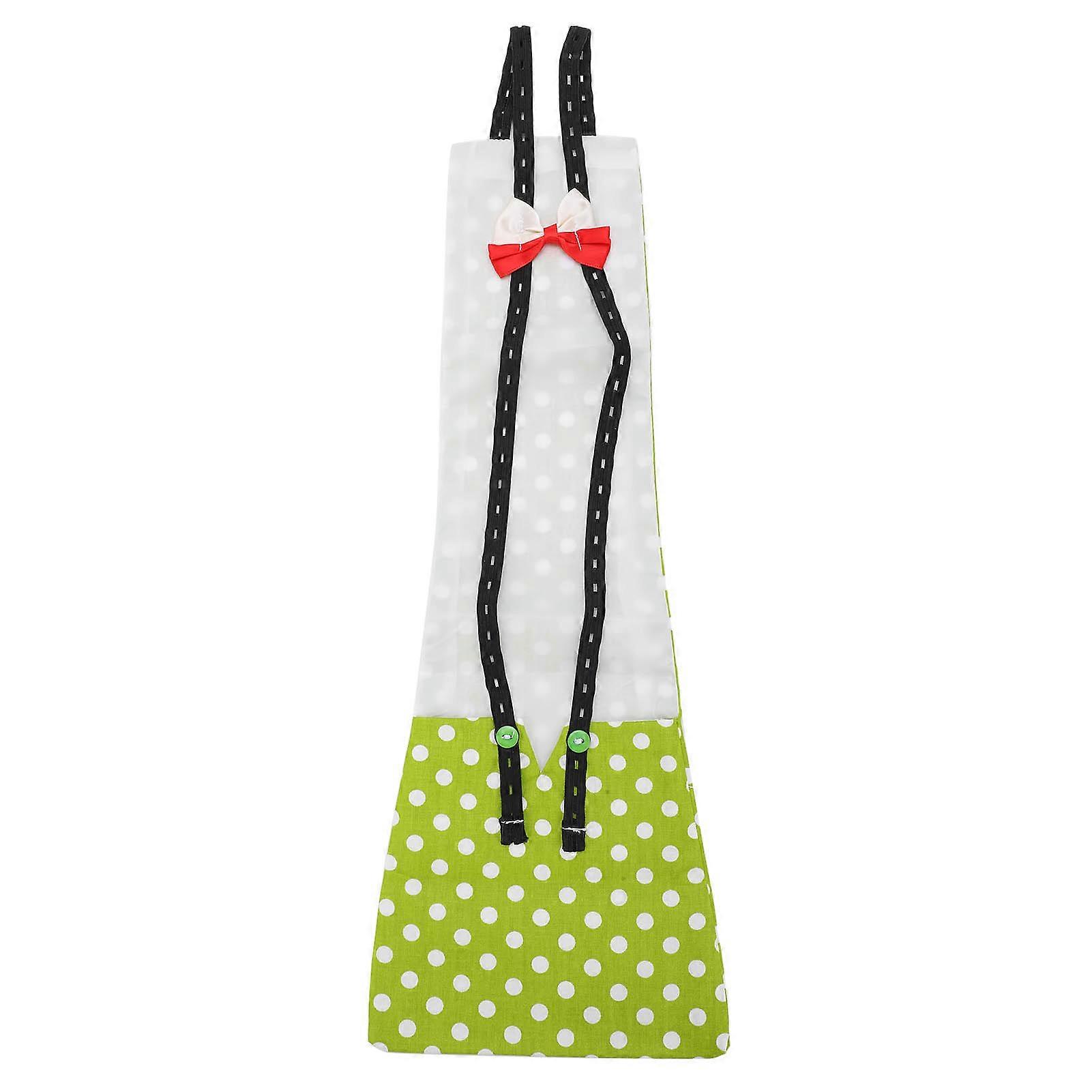 Adjustable Green and White Dot Waterproof Chicken Diapers - Reusable and Washable