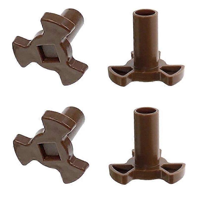 2X Microwave Turntable Coupler Microwave Oven Roller Guide Support  Microwave Oven Rotary Core Coupling Replacement