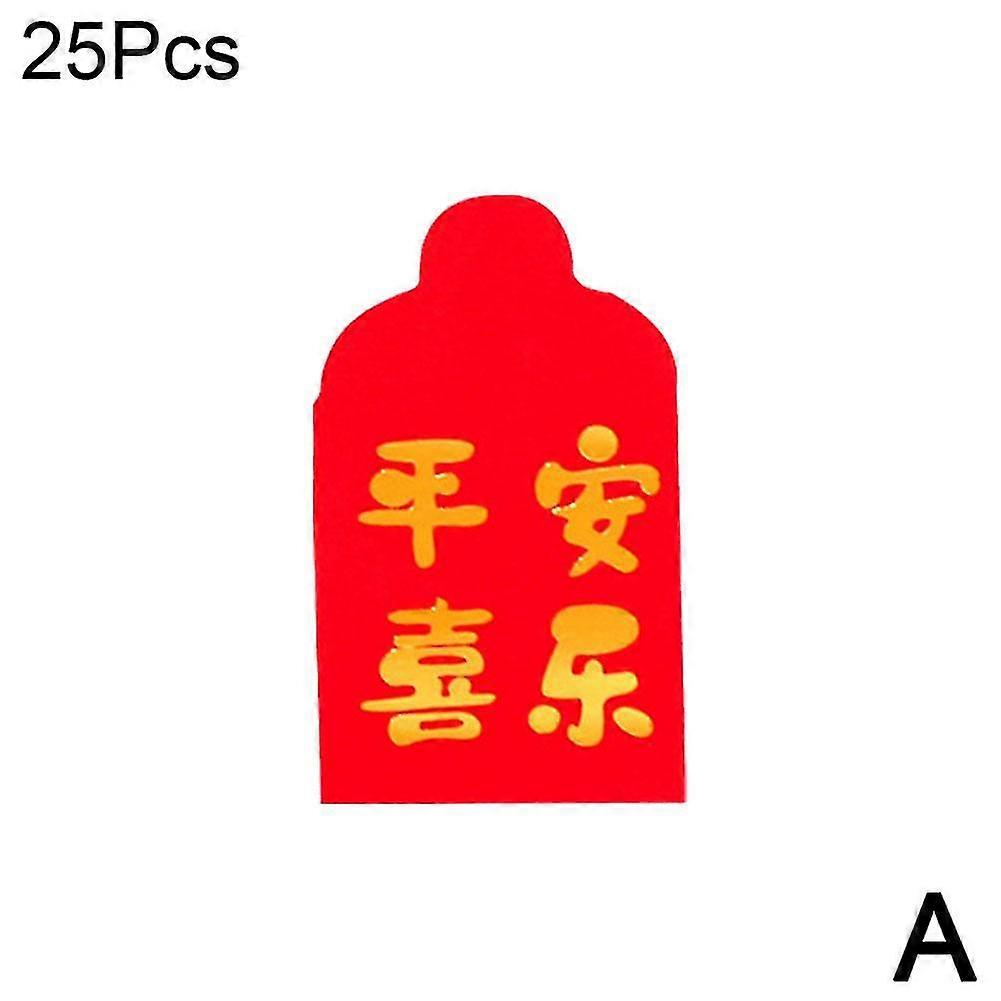 25pcs/pack Mini Red Envelopes Creative New Year Red Envelope