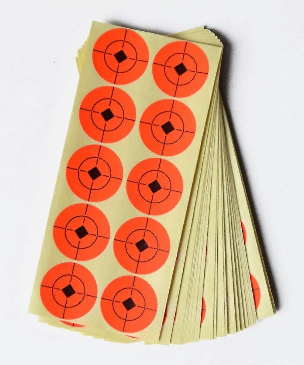 250 Per Pack Stick On Targets Spots 4cm Target Pasters Paper Stickers for Shooting-Orange
