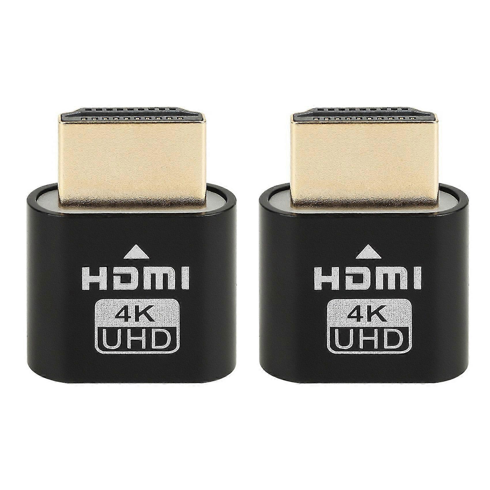 2pcs - Virtual Display 4k Edid Dum Plug Display C Dum Emulator Screen