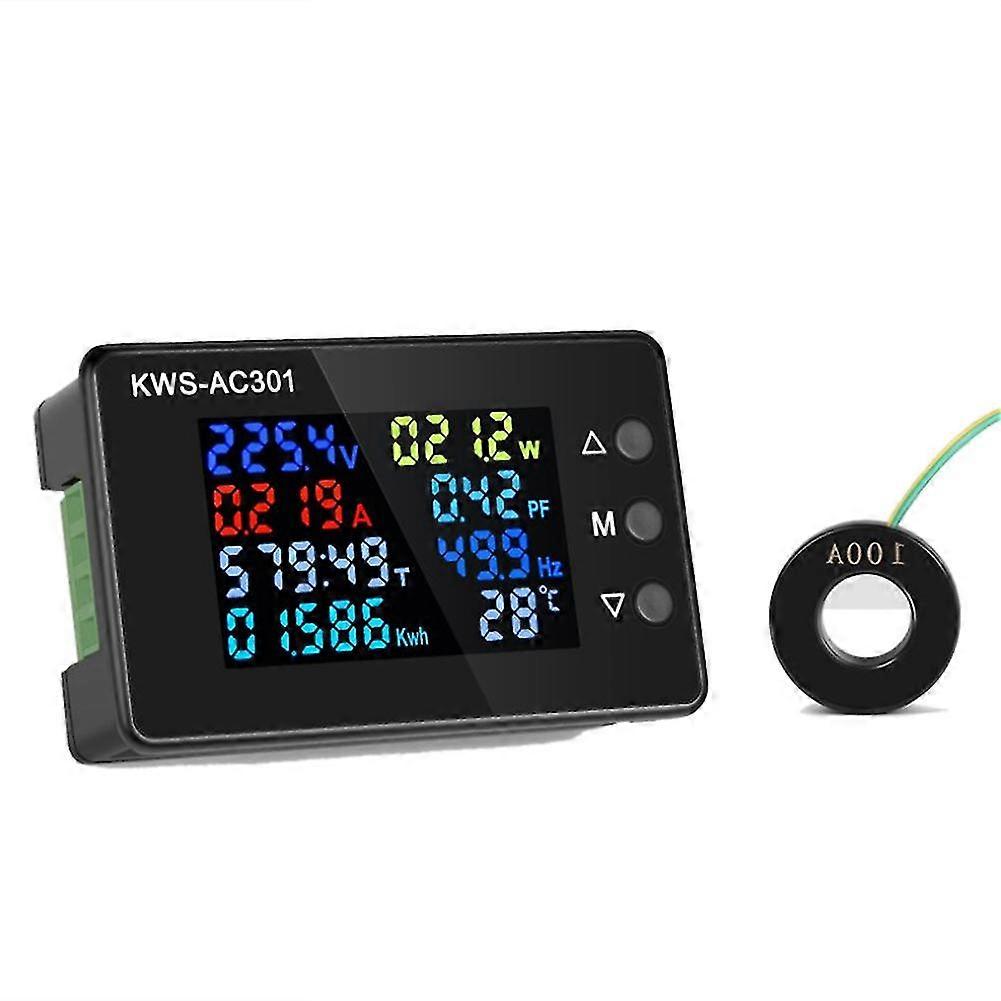Digital Display Current Voltmeter 50-300v Ac Wattmeter Multifunction Electric Meter Power Detector