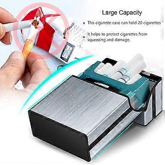 3 piece cigarette case Cigarette Case, 3 Pieces Metal Cigarette Box With Magnetic Closure,  Aluminum Cigarette Case, Reinforced Plastic Housing & Snap-in Function